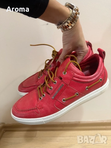 Мъжки обувки Dsquared червени 42 номер , снимка 3 - Маратонки - 52398186