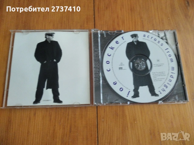 JOE COCKER - ACROSS FROM MIDNIGHT 6.20евро оригинален диск, снимка 2 - CD дискове - 53486340