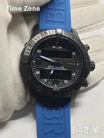 Breitling Exospace B55 46mm Steel Black Dial Analog Digital Различни Варианти, снимка 2 - Мъжки - 47999619