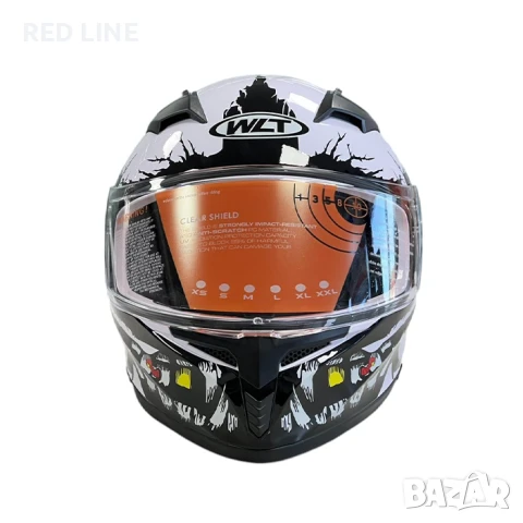 Каска за мотор WLT White, снимка 3 - Аксесоари и консумативи - 50809721