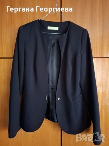 Дамско ново черно сако Lefon, снимка 2 - Сака - 51829126