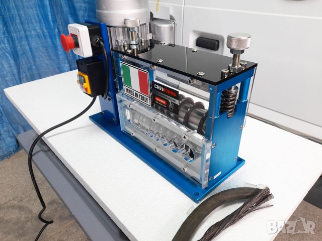 Нова Електрическа белачка ITALY за кабели до 38мм EU Добив на мед, алумин, снимка 7 - Стругове - 39692418