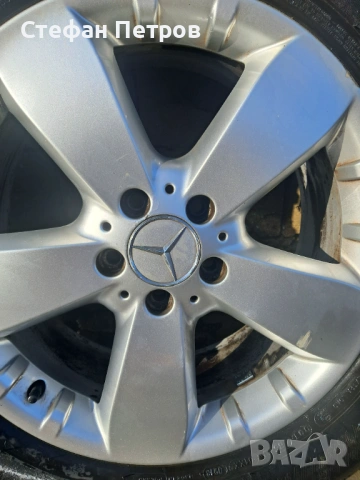 Летни гуми с джанти за Мерцедес , снимка 6 - Гуми и джанти - 53869460