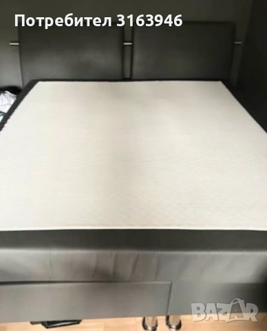 Модрно Боксспринг легло, снимка 2 - Спални и легла - 53856705