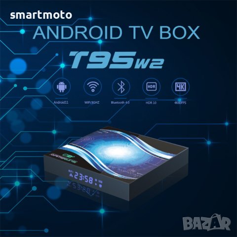 Тв бокс T95W2 Amlogic S905W2 And. 11 4K 60FPS 5G WiFi HDR10 2GB 16GB , снимка 4 - Резервни части за телефони - 44314098