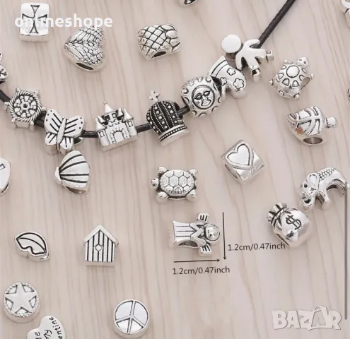 25 броя талисмани, подходящи за гривни – ЦЕНАТА Е ЗА ВСИЧКИ!, снимка 3 - Други - 49318033