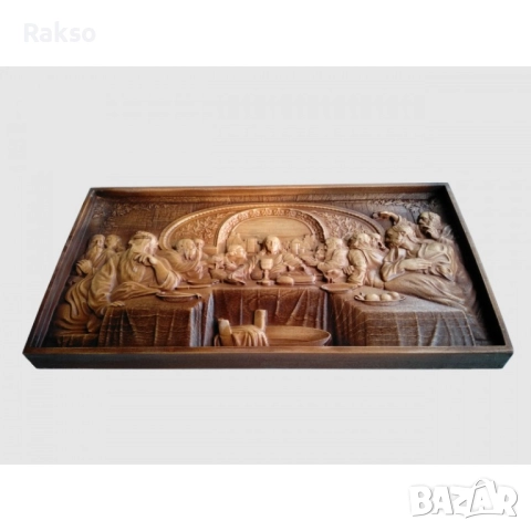 Дърворезба"Тайната Вечеря", снимка 4 - Пана - 52726301