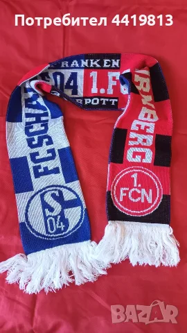Рядко приятелско футболно шалче FC Schalke 04/FC Nürnberg (Шалке/Нюрнберг), снимка 5 - Фен артикули - 55963708