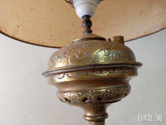 Винтидж настолна лампа, снимка 4 - Настолни лампи - 52537551