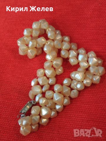 РЕТРО ПЕРЛЕН ТИП АРТ ДЕКО КОЛИЕ СТАРА РЪЧНА МАЙСТОРСКА ЮВЕЛИРНА ИЗРАБОТКА 22836, снимка 2 - Антикварни и старинни предмети - 33395644