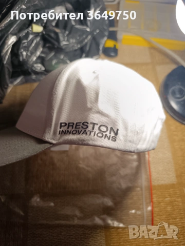 Шапка с козирка Preston White PI Logo Cap, снимка 3 - Екипировка - 53559636