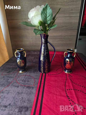 Порцеланови вази и купа кобалт, снимка 13 - Декорация за дома - 51843627