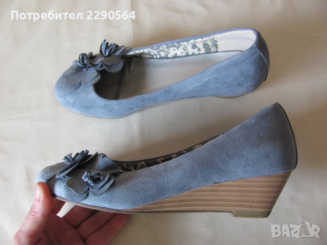 Oбувки Graceland,велур на ниска платформа , снимка 3 - Дамски ежедневни обувки - 41478088