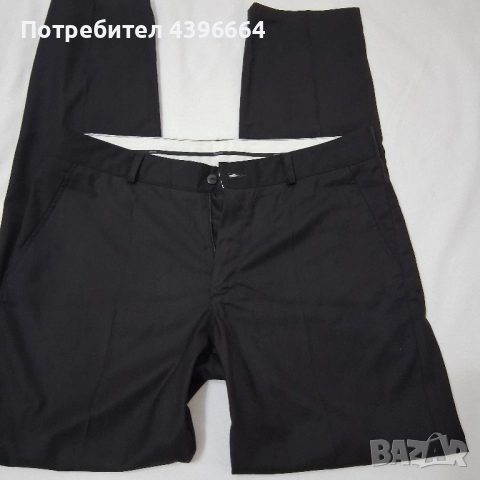 мъжки официален черен панталон