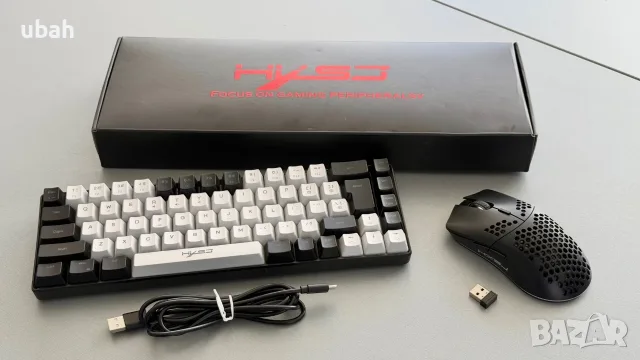 HXSJ Геймърски RGB комплект - клавиатура V200 и безжична мишка T66