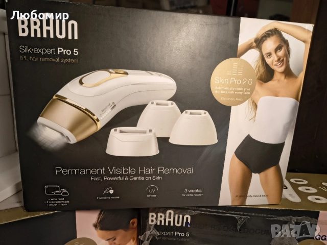 Braun IPL Silk·expert Pro 5 Домашна епилация с чанта за съхранение,  , снимка 4 - Епилатори - 52505747