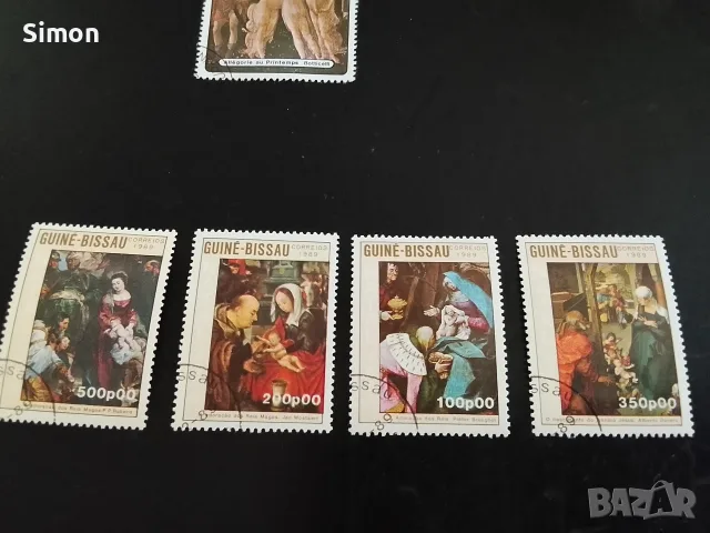 35 Марки с изображения на Картини, снимка 5 - Филателия - 55837758