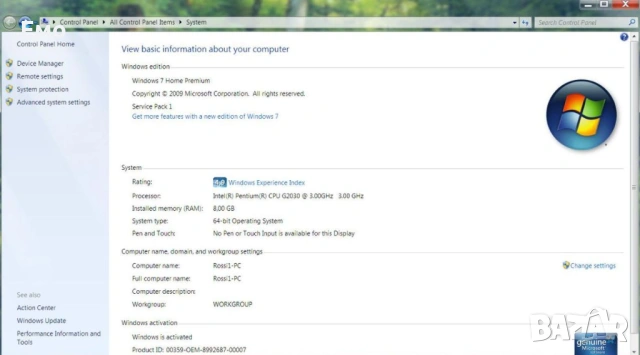Офис компютър 8GB RAM И 1TB HDD, снимка 4 - Работни компютри - 53458204