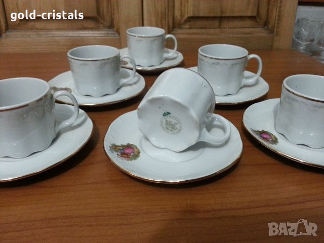 Стар български порцелан чаши и чинийки за кафе, снимка 7 - Антикварни и старинни предмети - 34338418
