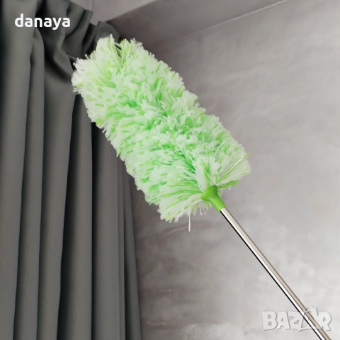 3088 Огъваща се четка за прах с телескопична дръжка, снимка 2 - Мопове, кофи, четки и метли - 47299045