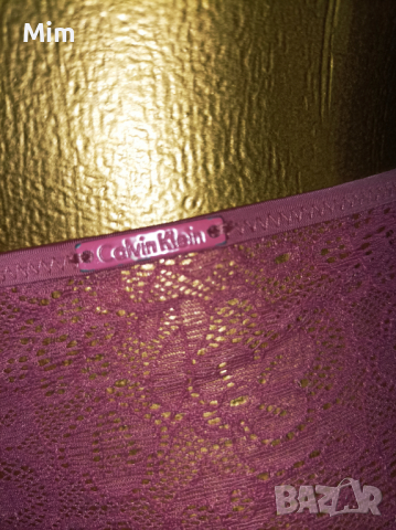 Calvin Klein M/L Розова дантелена бикина, снимка 4 - Бельо - 36264833