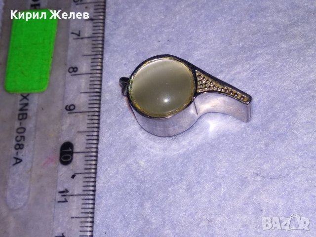 ФИГУРАЛЕН ФЕШЪН-АРТ МЕДАЛЬОН с БЯЛА ПОЗЛАТА и ПОЛИРАН ЛУНЕН КАМЪК и ИСКРЯЩИ ФАСЕТ КРИСТАЛИ 71221, снимка 9 - Колиета, медальони, синджири - 41622873