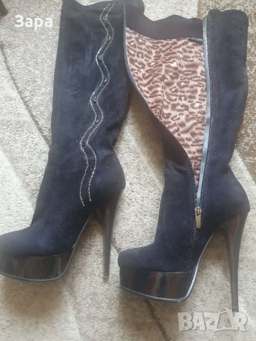 Дамски ботуши N:36,с висок ток 15 см