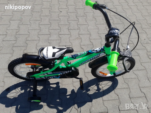 PASSATI Велосипед 16" SPARTAN зелен, снимка 8 - Велосипеди - 53759393