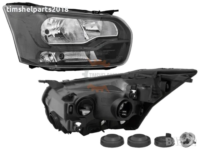 Фар с моторче Черен за Ford Transit след 2016 год. - Пасажерска страна