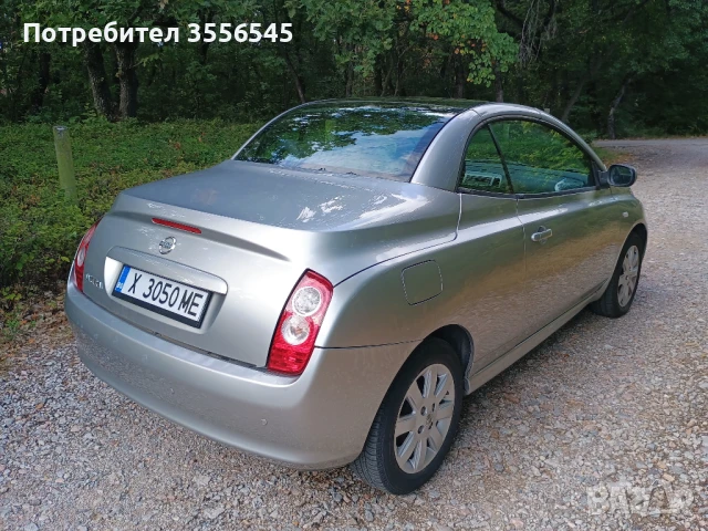 ПРОДАВАМ NISSAN MICRA C+C  АВТОМАТИК, КАБРИО ТВЪРД ТАВАН, ПЕРФЕКТНО СЪСТОЯНИЕ ,ВНОС, РЕГИСТРИРАН, снимка 4 - Автомобили и джипове - 51211455