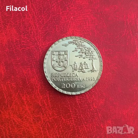 Португалия 200 ескудо 1993 450 г. Намбан изкуство