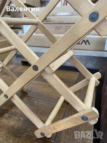 Дървени стелажи за вино 3бр., снимка 2 - Стелажи и щандове - 50096108