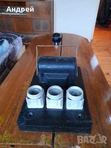 Стар електрически трифазен шалтер,прекъсвач,изключвател,включвател #2