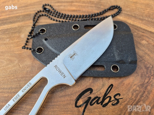 Компактен нож с фиксирано острие ESEE IZULA с кания S35VN, снимка 6 - Ножове - 53536675