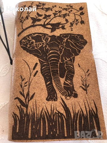 Корков тефтер / дневник Слон, уникален еко продукт от Кейпаун, ЮАР, нов, мек и удобен за ползване, снимка 6 - Ученически пособия, канцеларски материали - 52105772