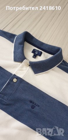 GANT Pique Cotton Size L/XL НОВО! ОРИГИНАЛ! Мъжка Тениска!, снимка 9 - Тениски - 42111259