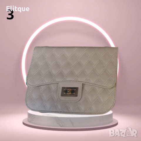 Елегантна вечерна чанта със златисти орнаменти, снимка 11 - Чанти - 52895689