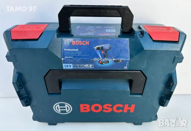 BOSCH GSB 18V-21 - Ударен акумулаторен винтоверт 18V като нов!, снимка 9 - Винтоверти - 53227543