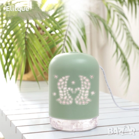 LED мини преносим светещ USB овлажнител за въздух за дома и за автомобила, снимка 13 - Лед осветление - 52896567