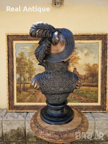 Топ уникална антикварна френска бронзова фигура статуетка скулптура , снимка 9 - Антикварни и старинни предмети - 51072983