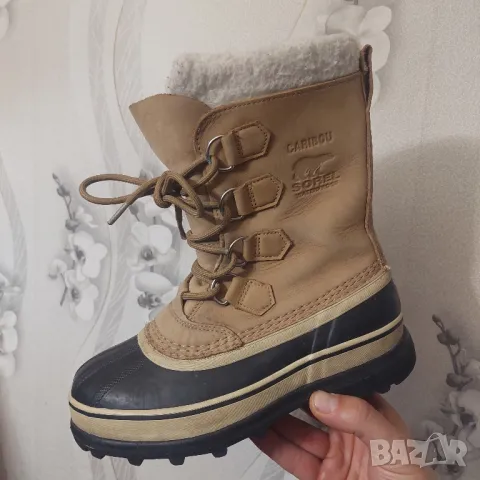 ботуши Sorel Caribou Buff NL 1005-280 Waterproof  номер 37, снимка 5 - Дамски ботуши - 48696132