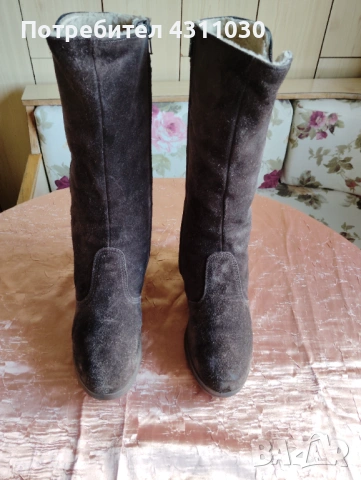 Топли ботушки Clarks  40 номер от естествена кожа, снимка 2 - Мъжки ботуши - 53392445