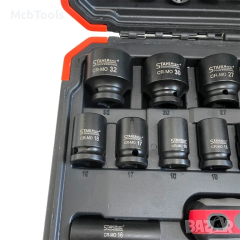 Гедоре ударно 1/2″ 37 части STAHLMAYER, снимка 5 - Гедорета - 53740170