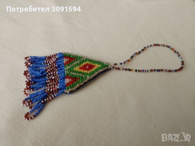  Амулет чешки стъклени мъниста във африкански стил, снимка 6 - Други ценни предмети - 41877610