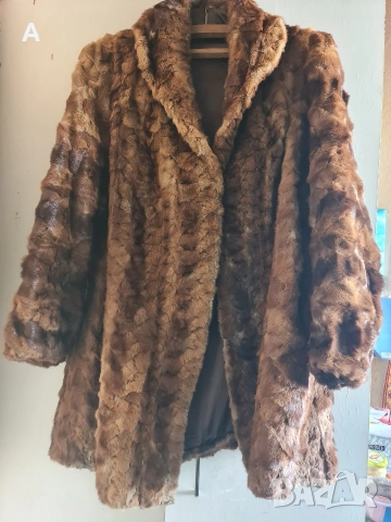 Палто естествен косъм визон  М/л