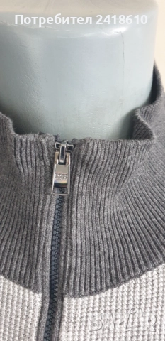 Hugo Boss Famoso Wool / Cotton  Half Zip Jumper Mens Size XL НОВО!ОРИГИНАЛ! Мъжкa Жилетка  с 3/4 Цип, снимка 10 - Пуловери - 52614467
