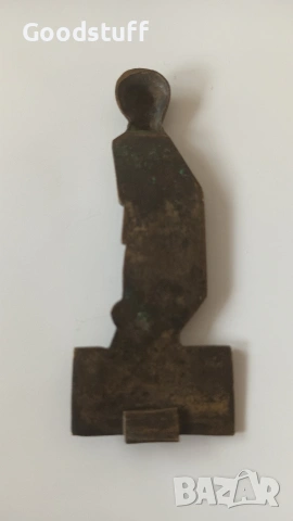 Вотив,възрожденски сачан,апликация,светец,икона,бабин чеиз , снимка 2 - Антикварни и старинни предмети - 53466816