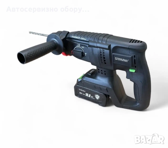 Комплект 7 в 1 акумулаторни инструменти 36V 10Ah с 4 батерии и куфар STAHLMAYER BLACK, снимка 4 - Куфари с инструменти - 51741595