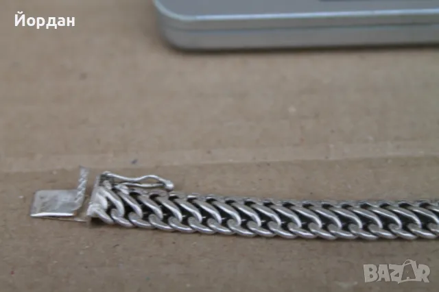 Дамска сребърна гривна, снимка 13 - Гривни - 47990359