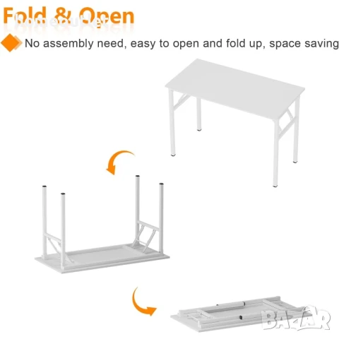 ПРОМОЦИЯ Сгъваема маса / бюро с универсално приложение и компактен размер 10HBNDAC5-8040DW, снимка 5 - Бюра - 50977067